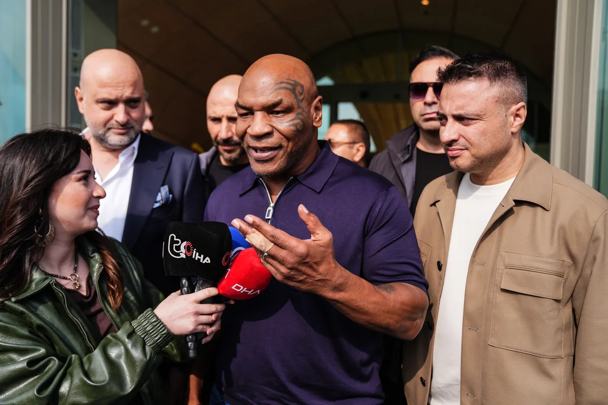 Mike Tyson Arrives in Istanbul for a TV Series Project