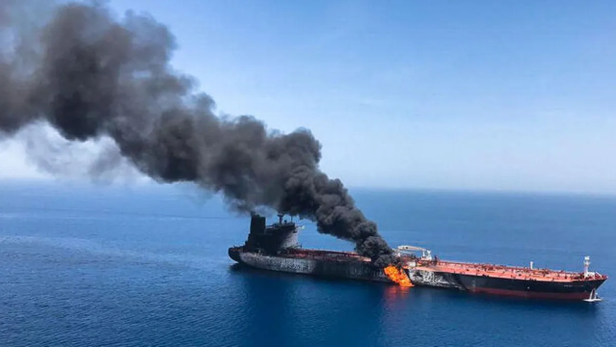 Iranian Guards Say Four Ships Hit During Oil Transfers in Persian Gulf