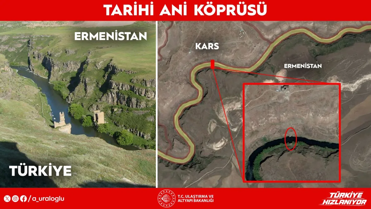 La Turchia completa la gara per ricostruire lo storico ponte di Ani al confine con l’Armenia
