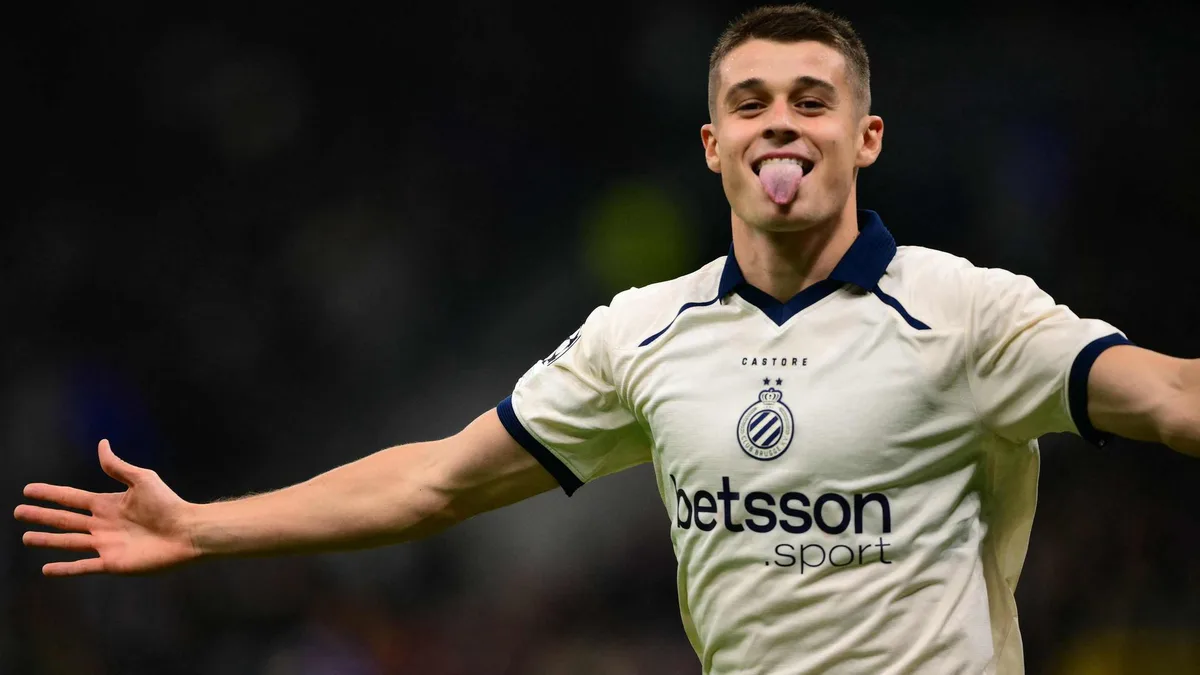 Nicolò Tresoldi Scores Hat-Trick as Club Brugge Beats Inter 4-3 in Champions League