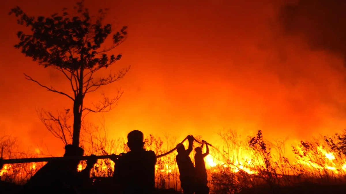 I fumi degli incendi boschivi in Indonesia rendono Singapore la città più inquinata al mondo