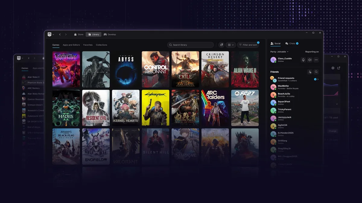 Epic Games Unveils Faster, AI-Assisted Launcher Preview With Linux Support