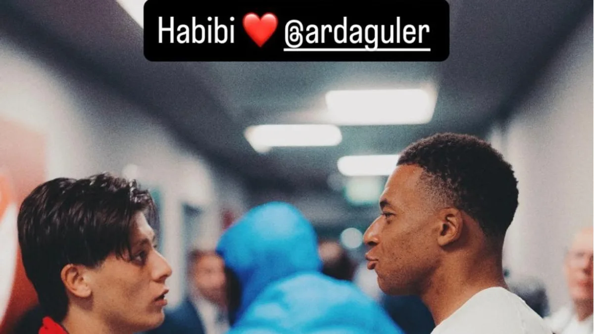 Kylian Mbappé deelt foto's met Arda Güler na de wedstrijd tegen Turkije