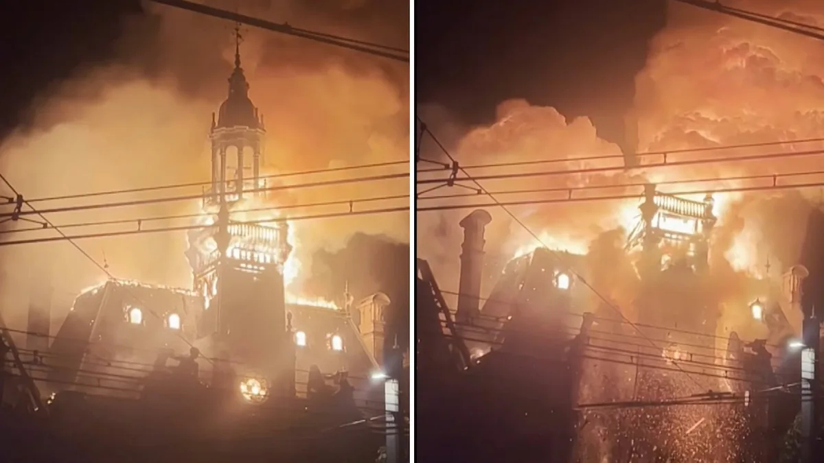 Limoges City Hall Burns During French Protests as 1,200 People Are Detained