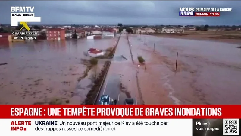Inundaciones severas en España causan la muerte de una mujer de 102 años