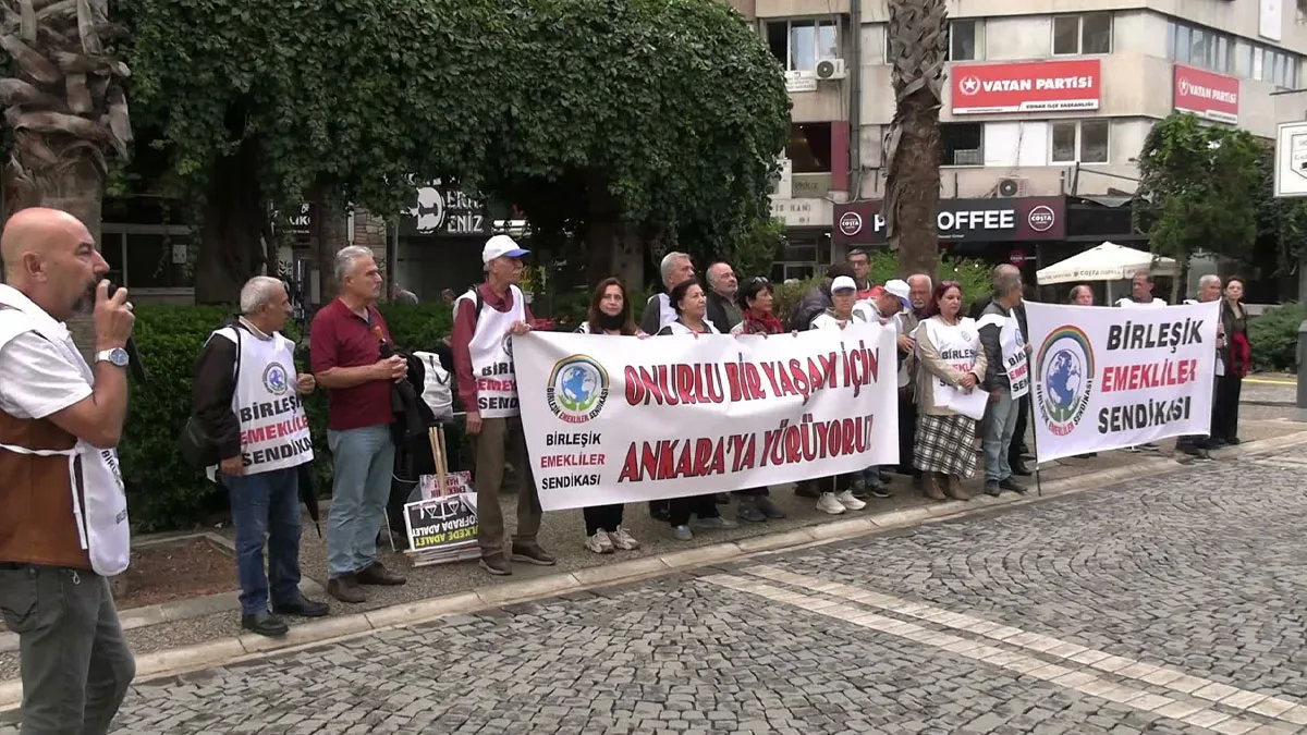 Retirees’ Union Members Begin March from Izmir to Ankara for Better Living Conditions
