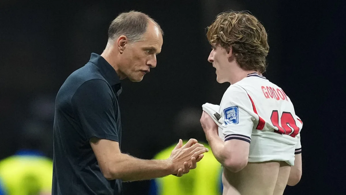 Anthony Gordon, Tuchel'in İngiltere'nin topa sahip olma sorunları konusundaki görüşünü destekliyor
