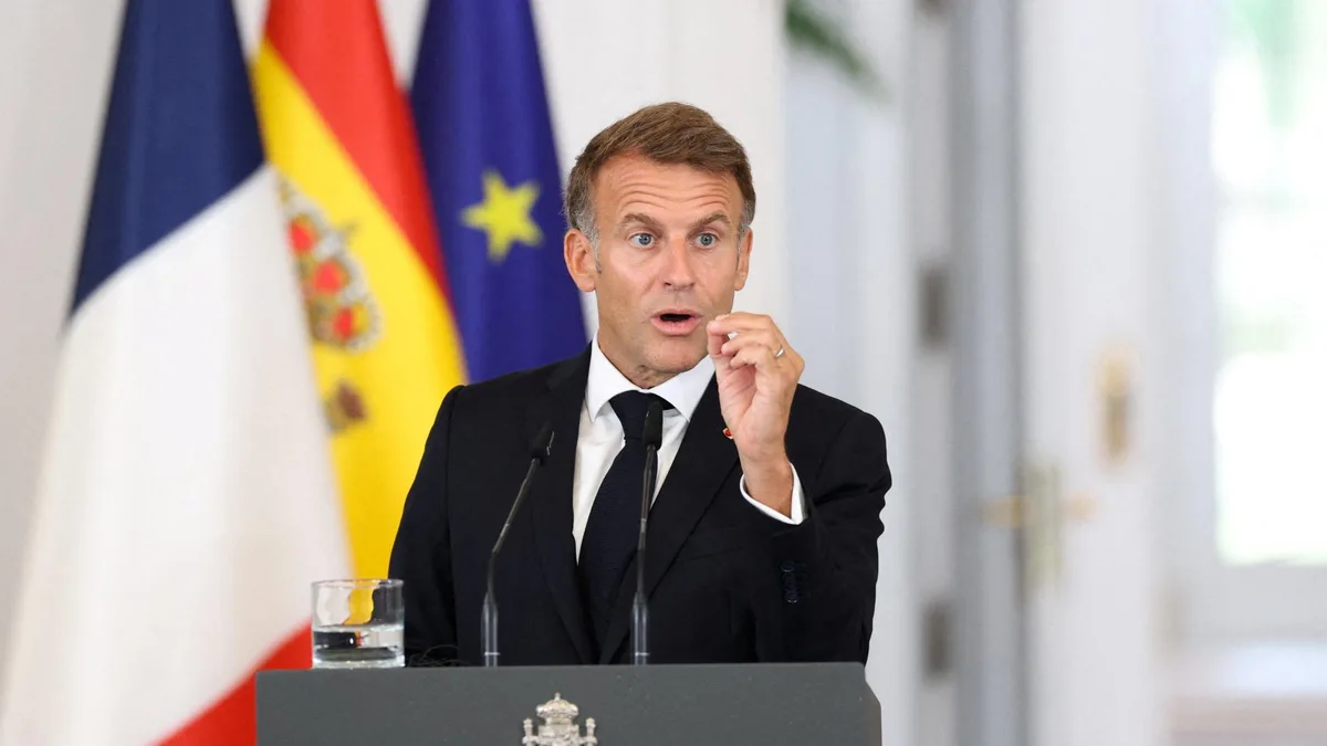Emmanuel Macron Addresses School Blockades, Condemns Violence While Acknowledging Student Concerns