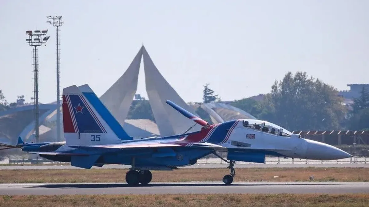 Russian Su-30SM Fighter Jet Crashes During Training Flight; Two Pilots Survive