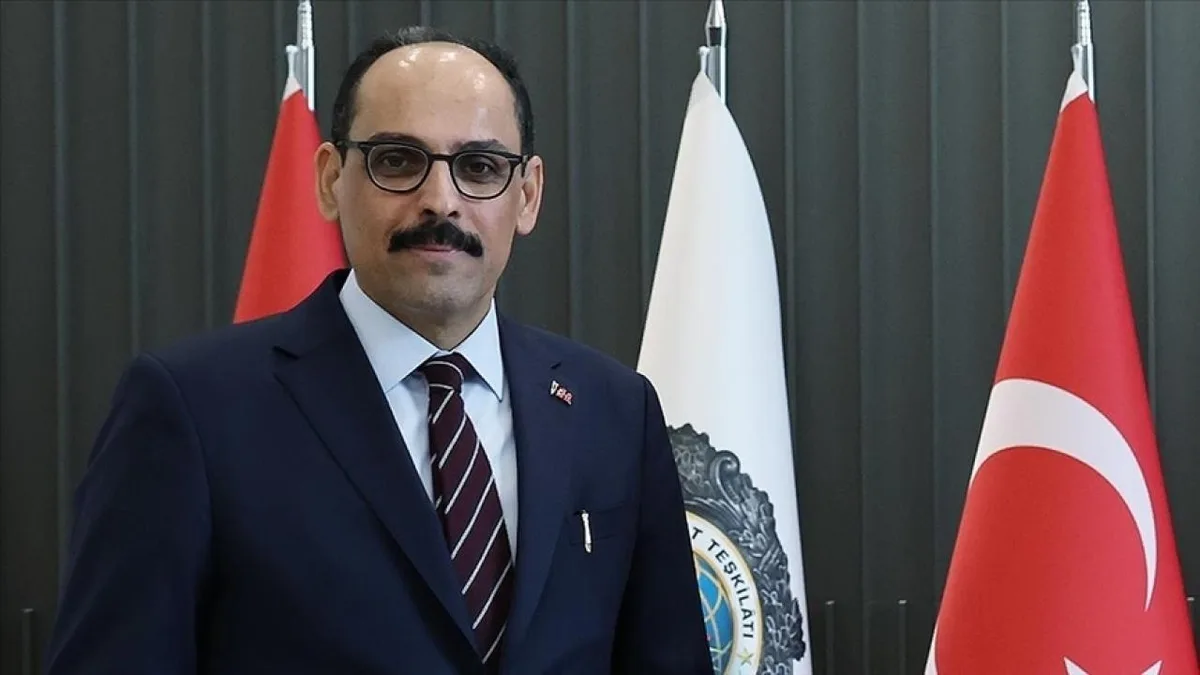Le chef du renseignement turc, İbrahim Kalın, souligne l’indépendance et l’unité dans son message pour la fête de la République