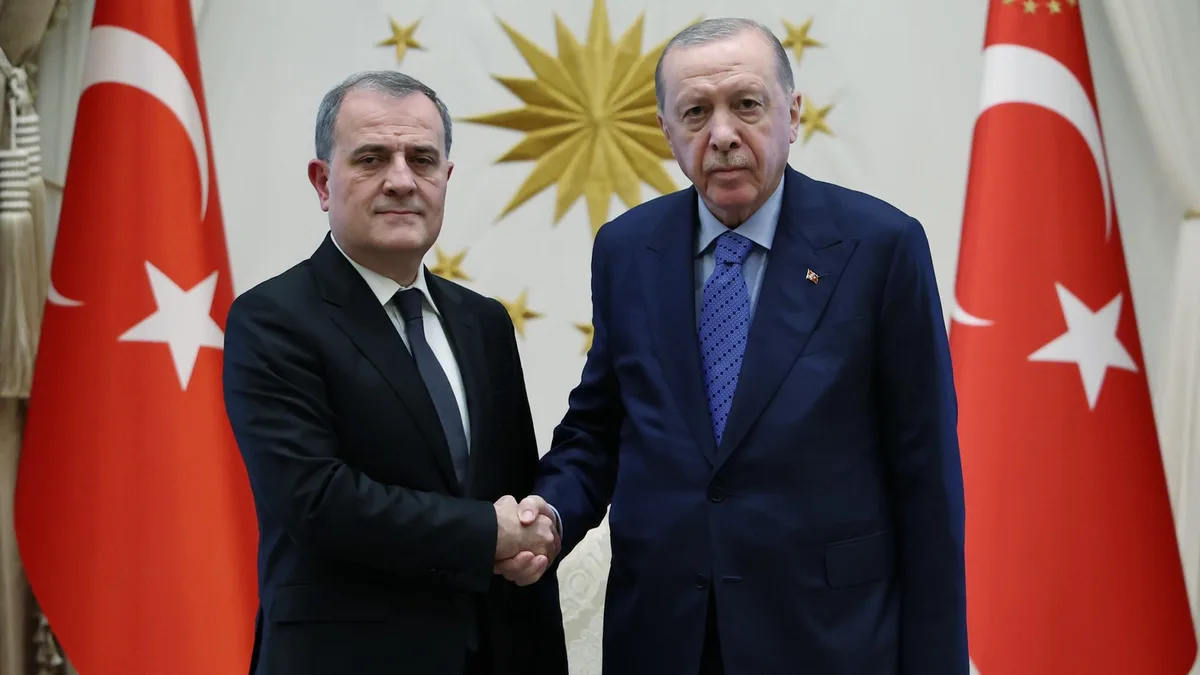 Erdoğan se reúne en Ankara con Ceyhun Bayramov, ministro de Exteriores de Azerbaiyán