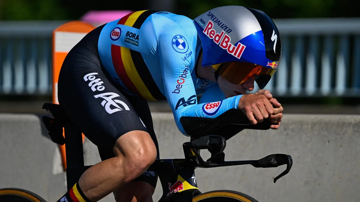 Remco Evenepoel wins fourth consecutive World Championship time trial title