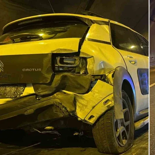 Vrachtwagen botst op auto in Bolu-bergtunnel: vier gewonden, chauffeur vlucht