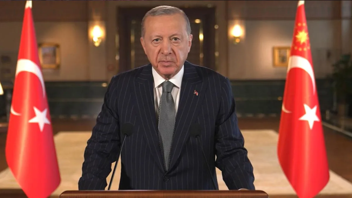Erdoğan zegt in boodschap voor Dag van de Republiek dat Turkije vandaag sterker is