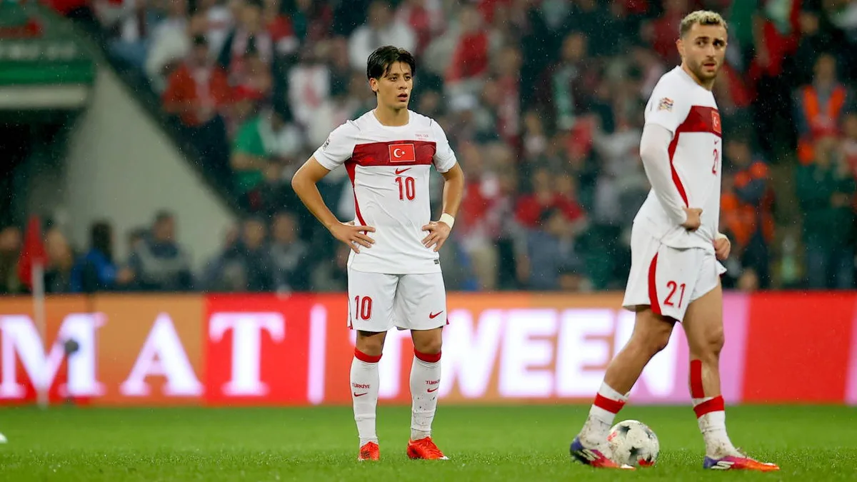 Het nationale voetbalteam van Turkije verliest met 4-1 van Italië in de UEFA Nations League