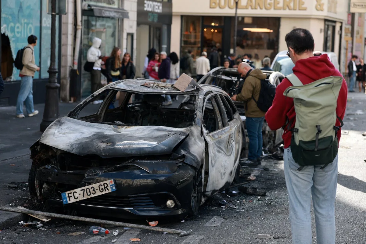 About 1,800 Arrested After Nationwide Protests Turn Violent in France