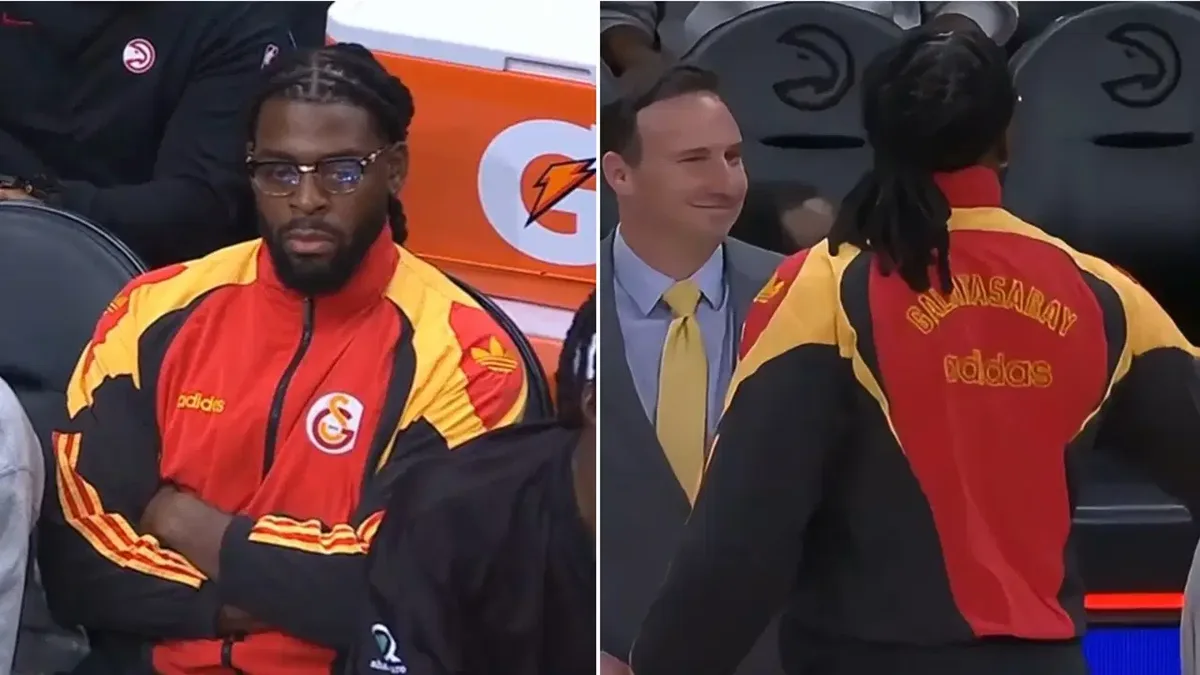 NBA-Spieler Lu Dort zieht mit Galatasaray-Trainingsanzug bei Vorbereitungsspiel Aufmerksamkeit auf sich
