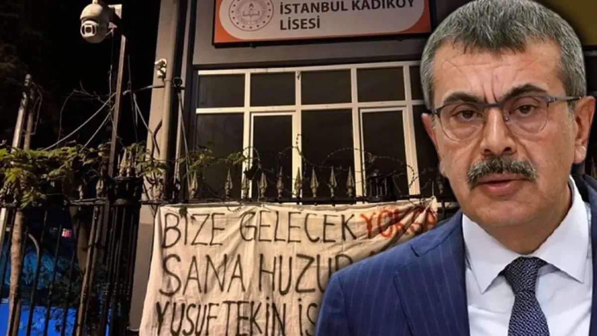 Zwei TİP-Studierende wegen eines Banners vor Yusuf Tekins Schulbesuch festgenommen