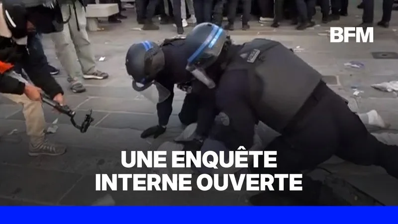La procura di Parigi apre un’indagine dopo un video che sembra mostrare un agente colpire un manifestante con il ginocchio