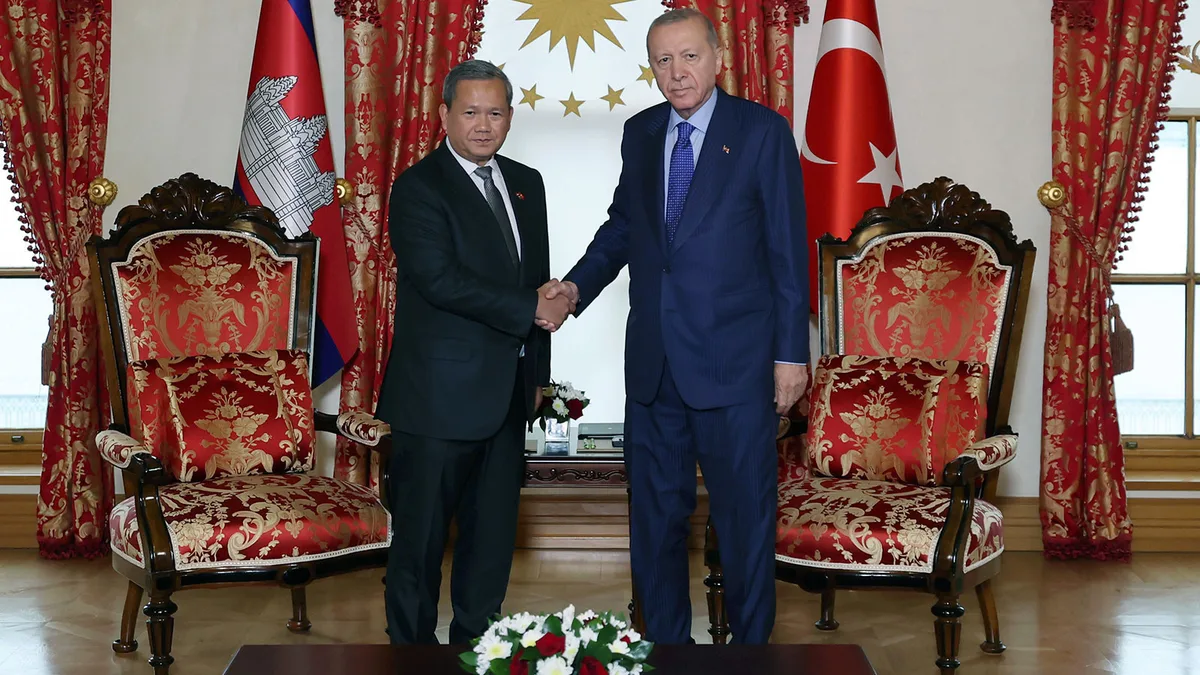 Erdoğan Says Turkey and Cambodia Will Strengthen Ties, Including Defense Cooperation