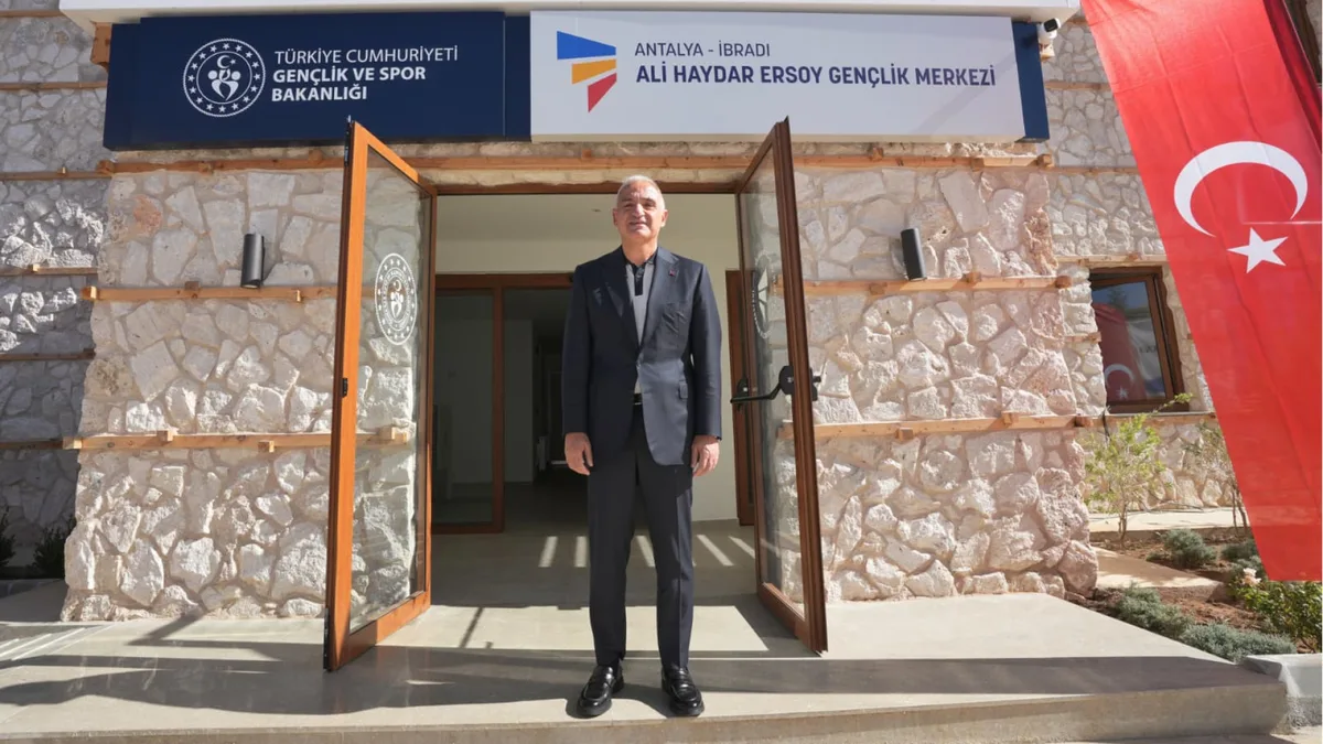 Mehmet Nuri Ersoy Opens Youth and Culture Centers in Antalya’s İbradı
