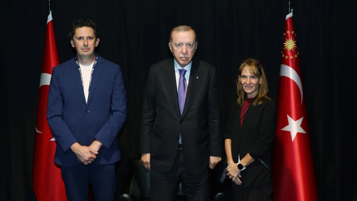 President Erdoğan Meets with SpaceX Executives Rebecca Hunter and Michael Nicolls