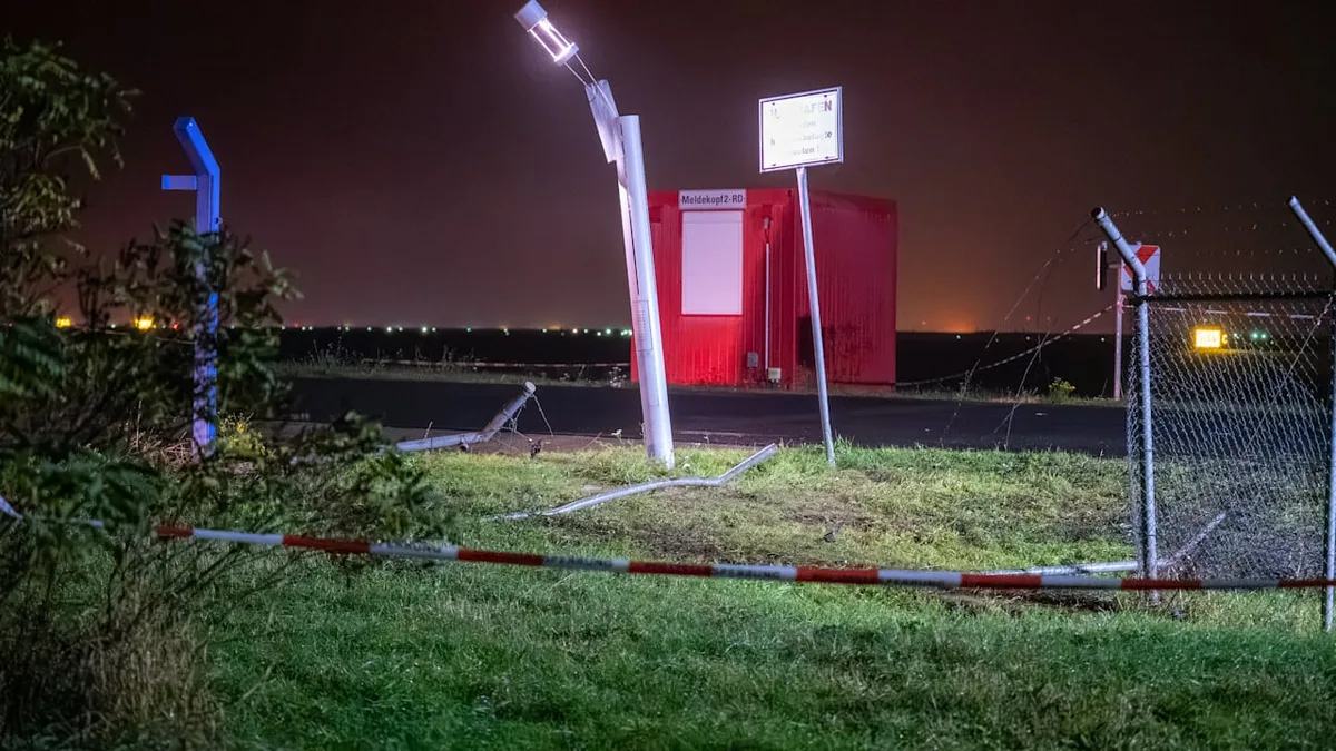 Fahrzeug durchbricht Sicherheitszaun am Flughafen Leipzig und stört den Flugverkehr