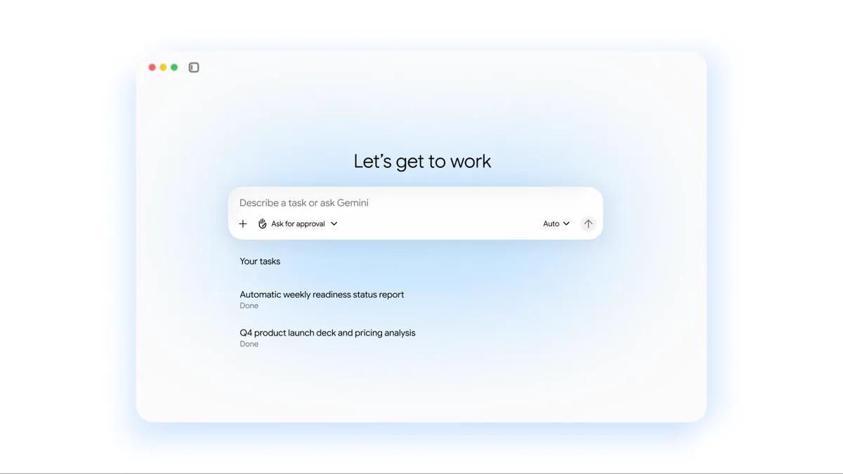 Google Launches Gemini AI Agent to Handle Tasks Across Business Apps