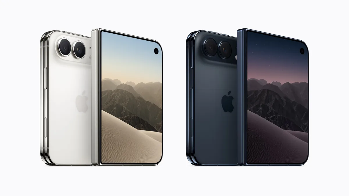 De iPhone Duo in de twee kleuren Star White en Night Sky.