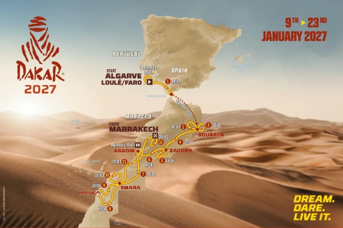 Dakar Rally 2027 to begin in Portugal and continue in Morocco