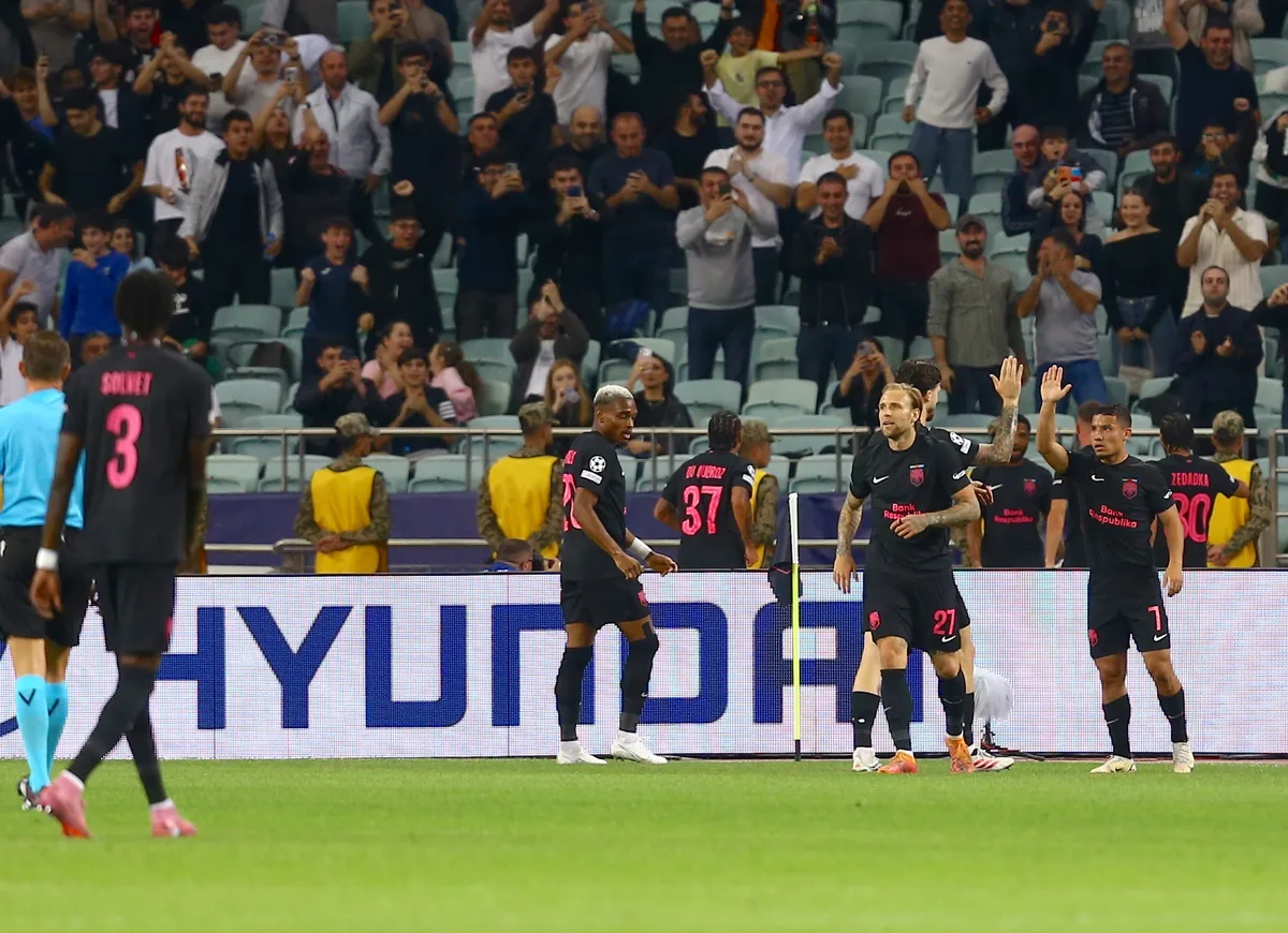 Sabah FK verslaat Slavia Praag met 2-0 en boekt eerste Champions League-zege