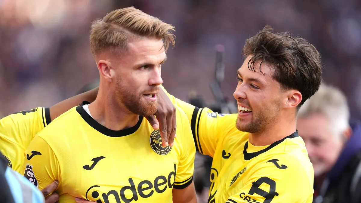 Brentford zet ongeslagen start in Premier League voort met 2-2-gelijkspel bij Aston Villa