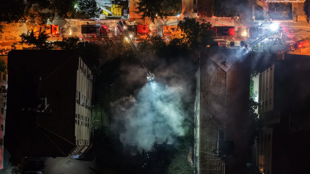 Three-Story Wooden Mansion Destroyed by Fire in Istanbul’s Kadıköy District