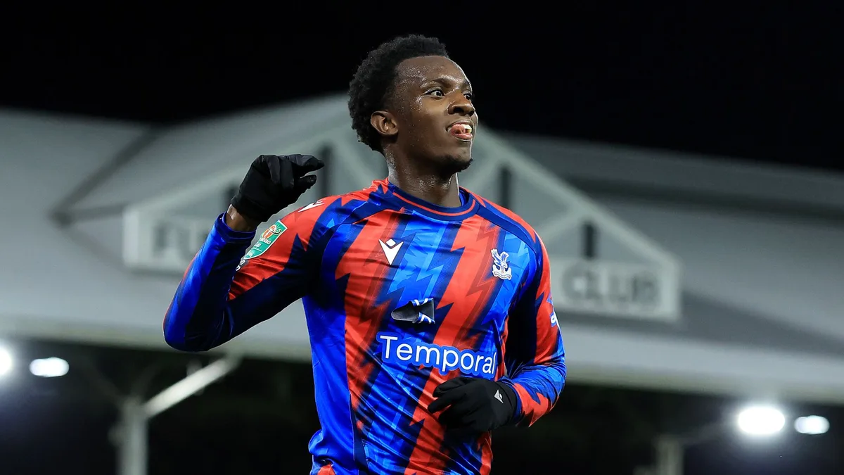 Goal van Eddie Nketiah brengt Crystal Palace langs Fulham en naar kwartfinale Carabao Cup
