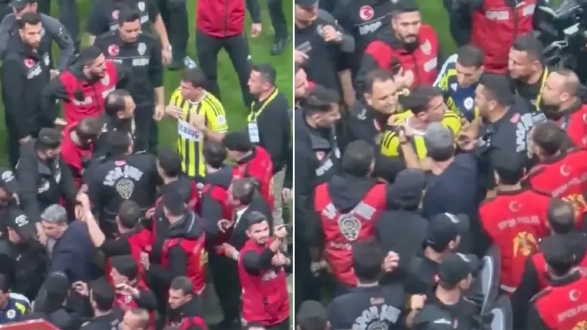 Mert Hakan Yandaş Argued With Police After Galatasaray-Fenerbahçe Derby