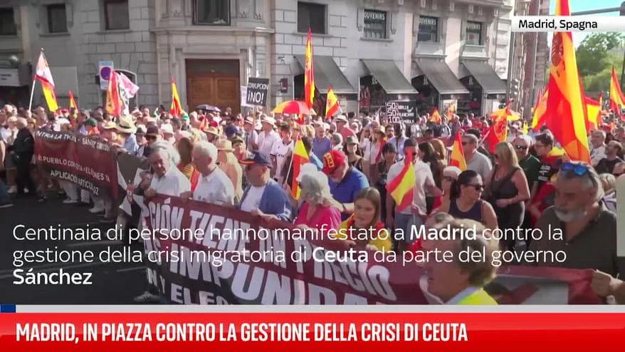 Des milliers de manifestants à Madrid contre la gestion de la crise migratoire de Ceuta par le gouvernement