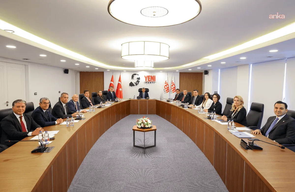 YENİ-Partei hält den Fondsskandal bei Vorstandssitzung im Fokus