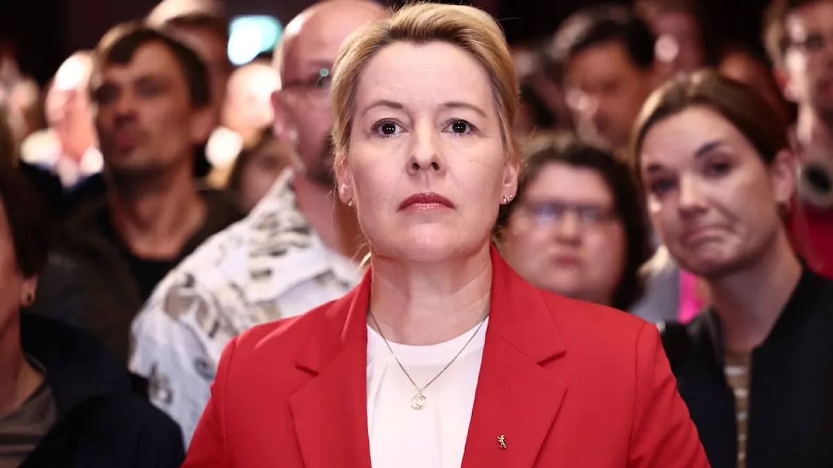 Franziska Giffey se queda fuera del parlamento de Berlín por unas 300 votos