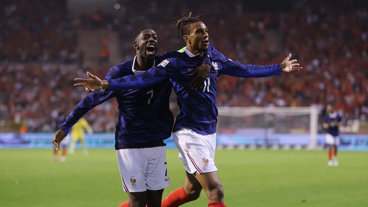 Michael Olise's late goal bezorgt Frankrijk overwinning op België in de Nations League