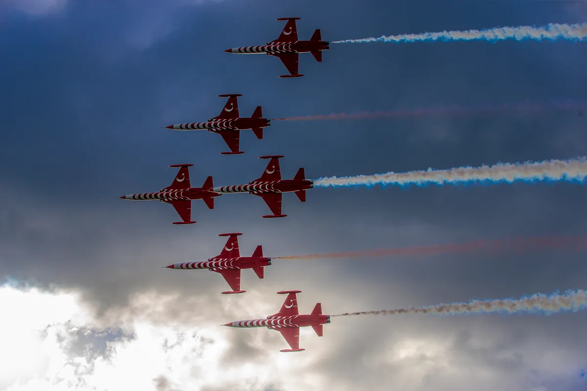Los Turkish Stars realizarán vuelos de entrenamiento y ceremoniales sobre Ankara