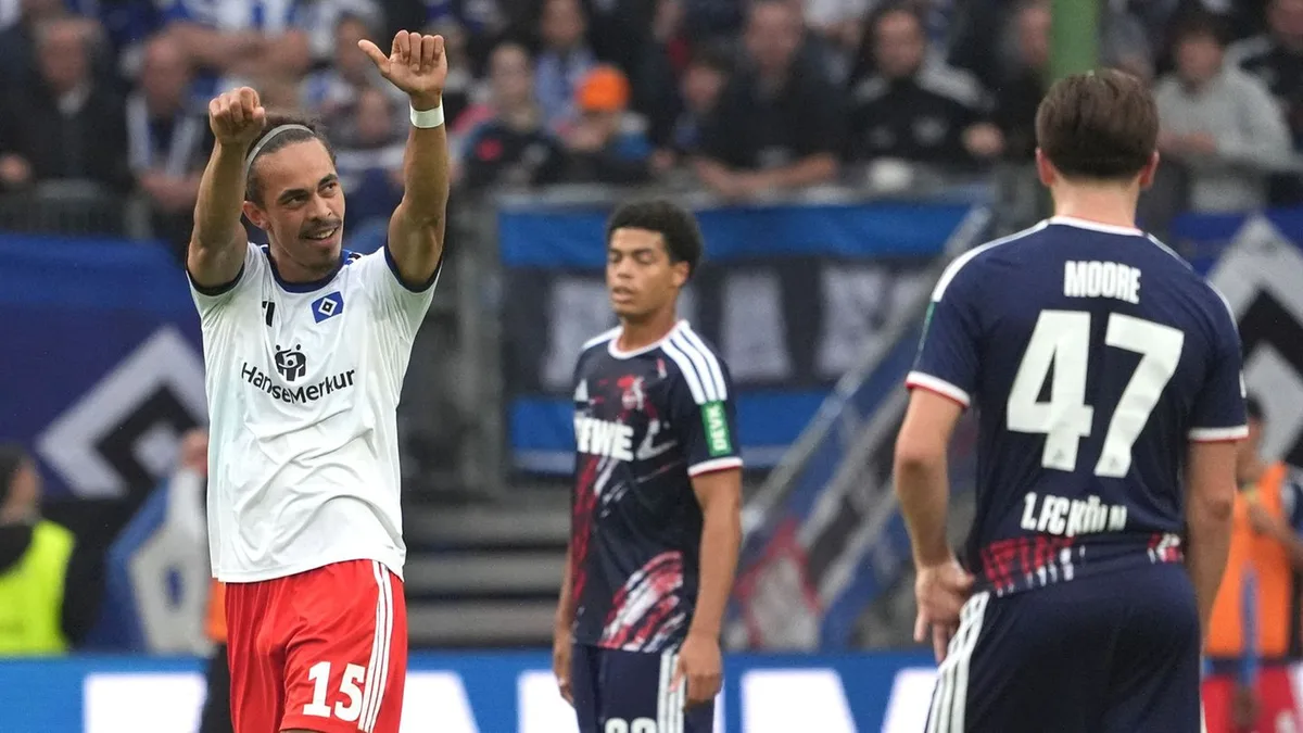 HSV Hamburg secures first Bundesliga win of the season against FC Köln