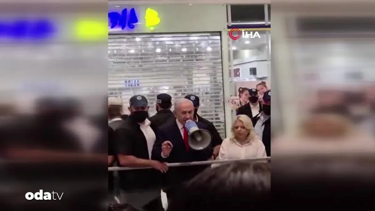 Netanyahu, Kudüs yakınlarındaki bir alışveriş merkezinde müşterilere Likud'a oy vermeleri çağrısı yaptı
