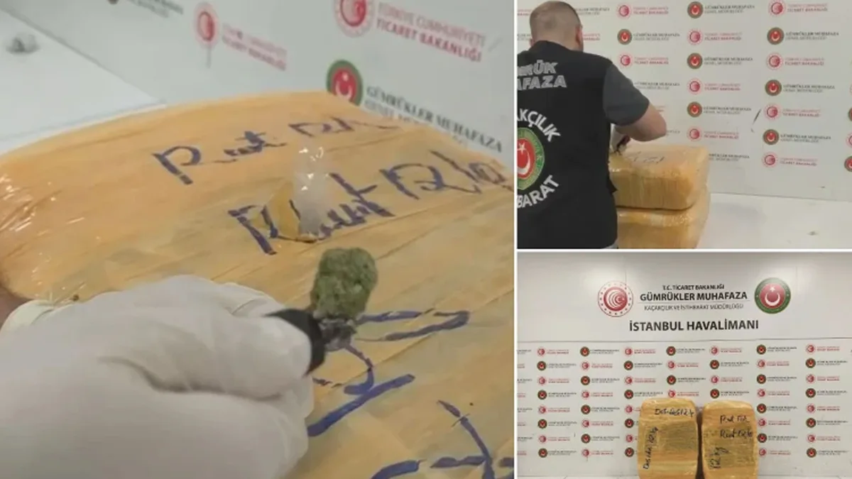İstanbul Havalimanı'nda 25,5 kilogram esrar ele geçirildi, iki şüpheli gözaltına alındı