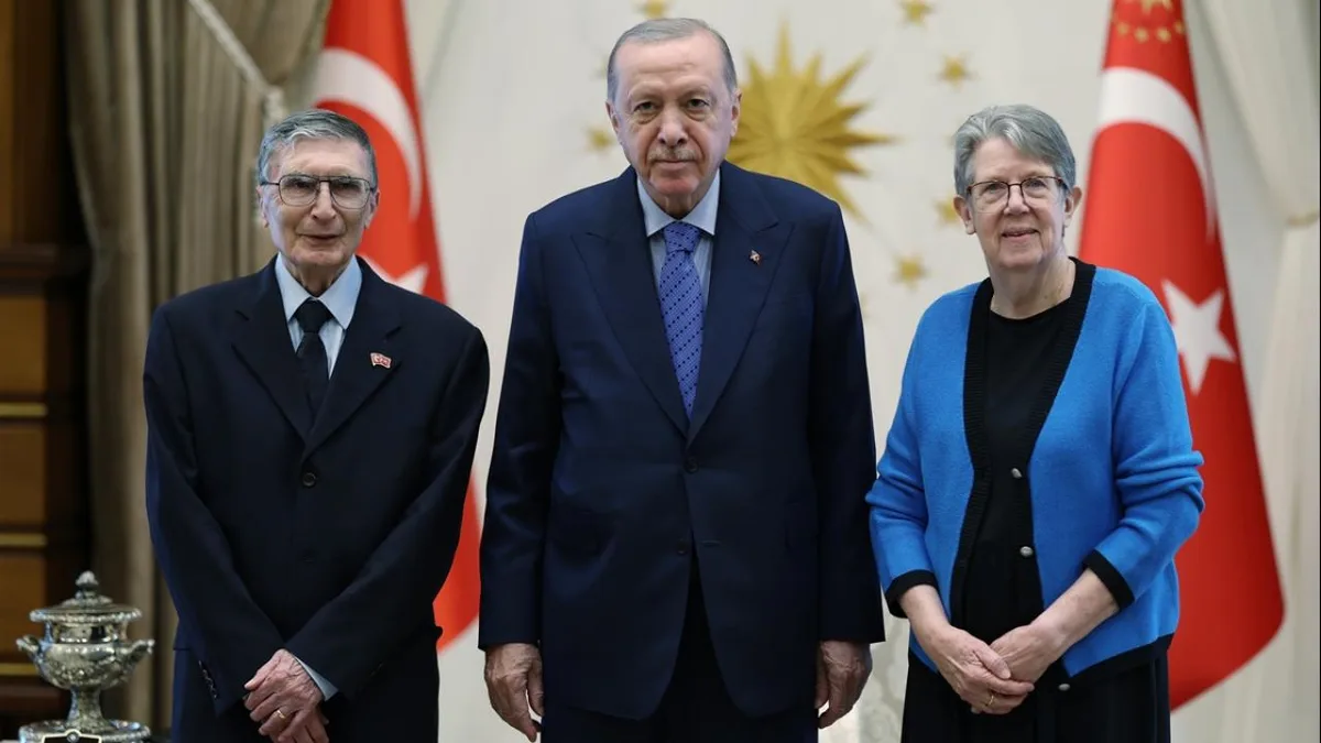 Recep Tayyip Erdoğan rencontre le scientifique lauréat du Nobel Aziz Sancar