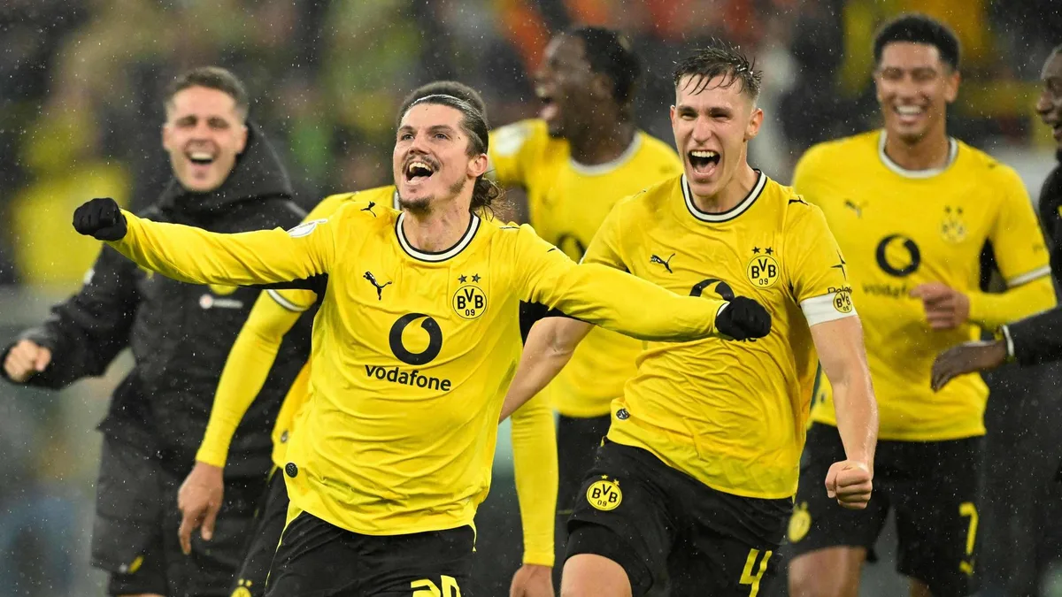 Le Borussia Dortmund bat le Werder Brême 3-2 grâce à un but tardif de Sabitzer et se qualifie pour les huitièmes de finale de la Coupe d’Allemagne